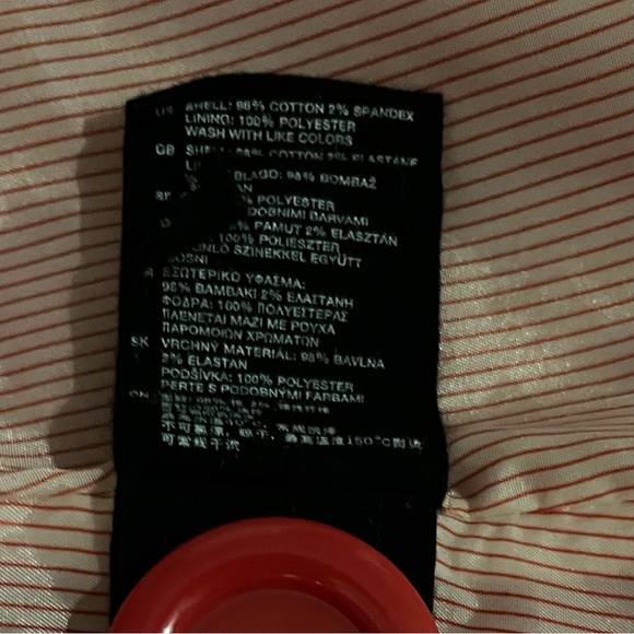 H&M Red 3/4 length Jacket Size 12 - Picture 6 of 6